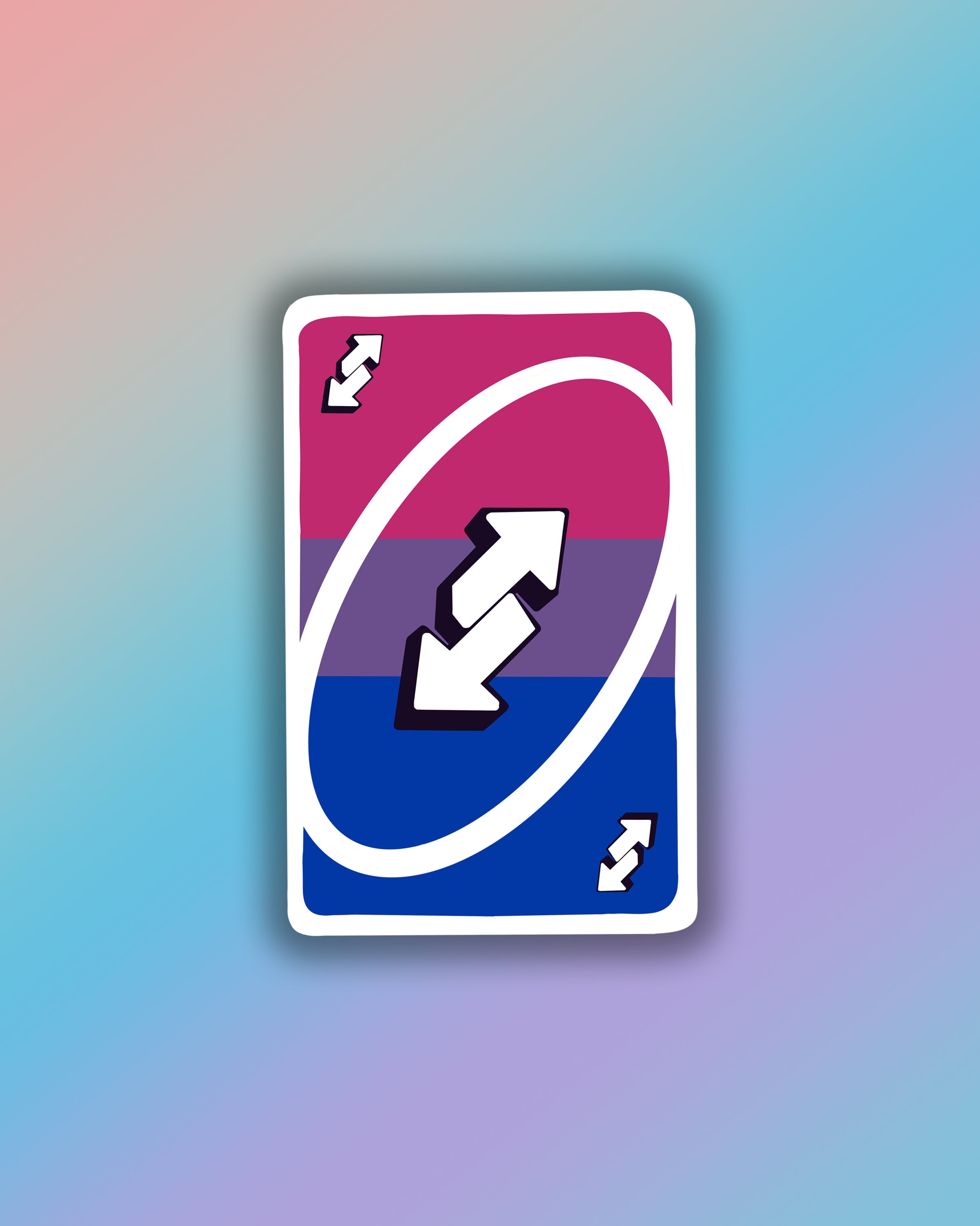Bisexual Uno Reverse  Greeting Card for Sale by <3 <3