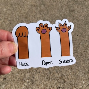 Cat paws, Vinyl Sticker, Cat Lover, Cat Person, Funny Sticker