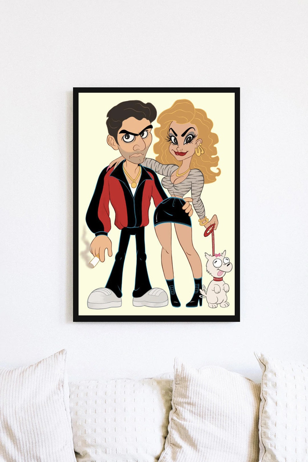 A4 Print Christopher Moltisanti and Adriana La Cerva by - Etsy