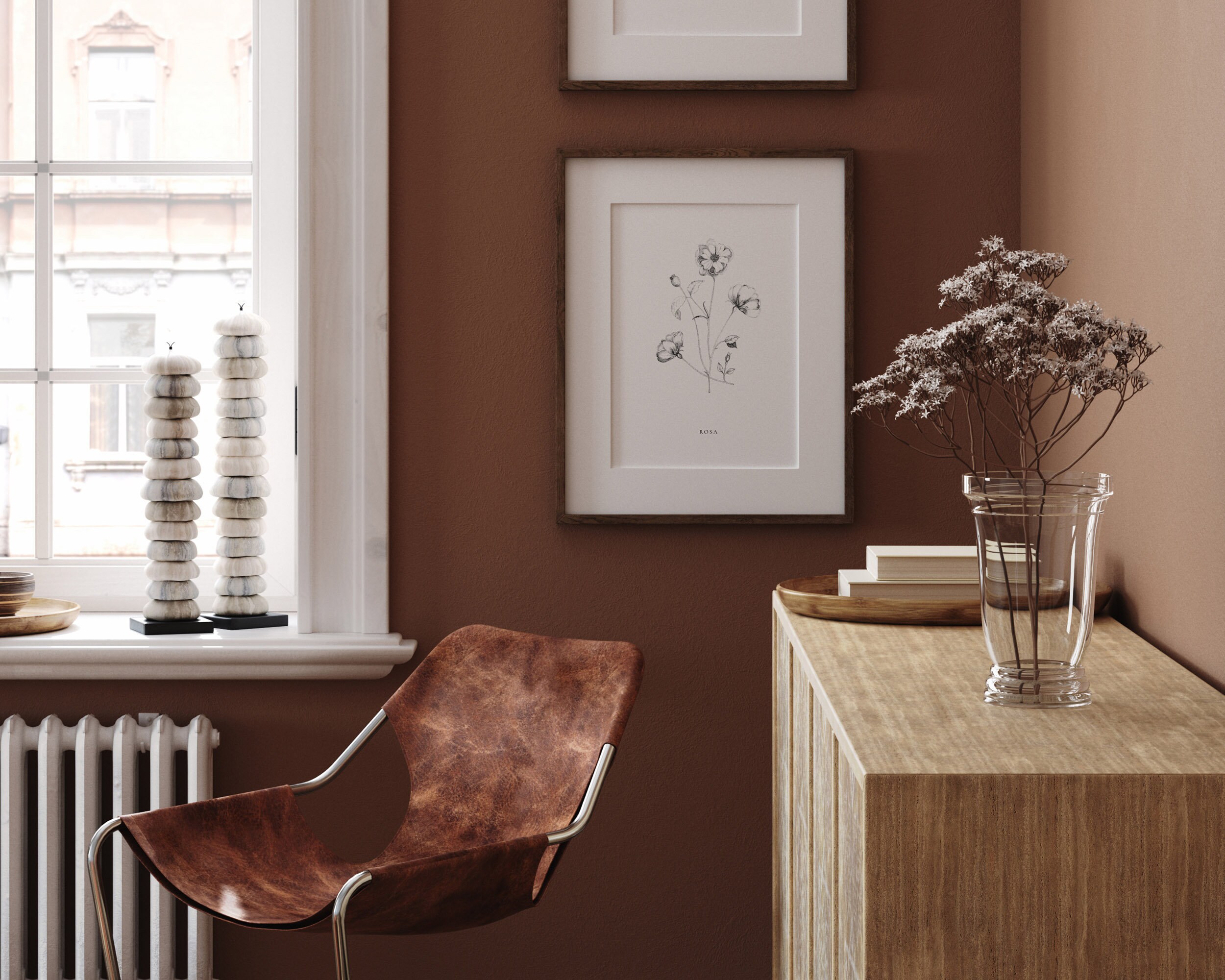 Wild Rose Ink Print, Roses Print Black and White, Wildflowers Wall Art ...