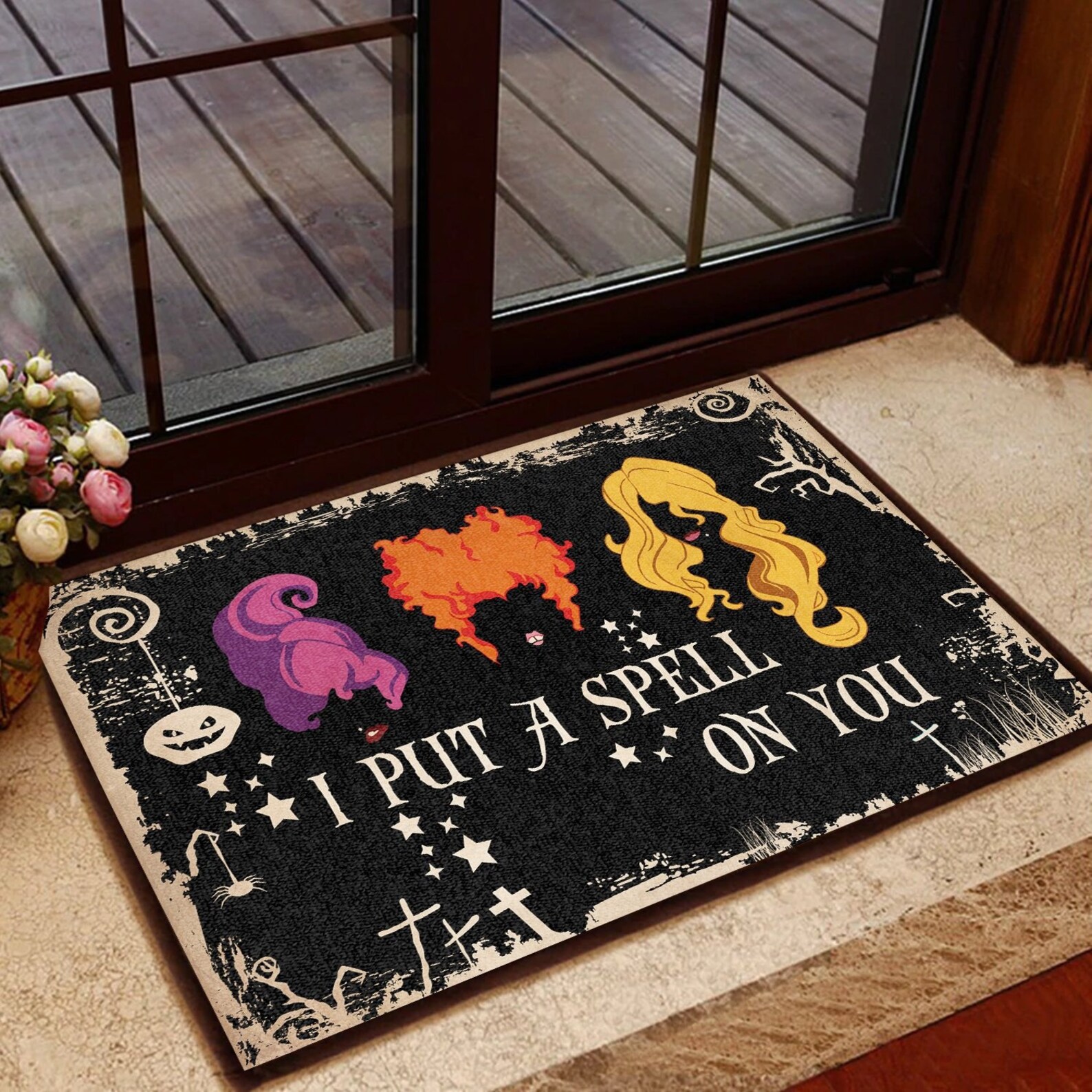 I Put A Spell On You Doormat Hocus Pocus Doormat Halloween  Etsy