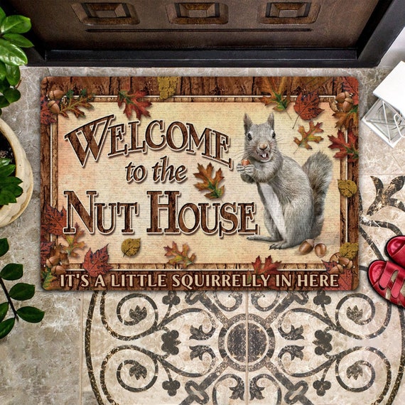 To The Nut House Doormat Funny Doormat Home Decor Etsy