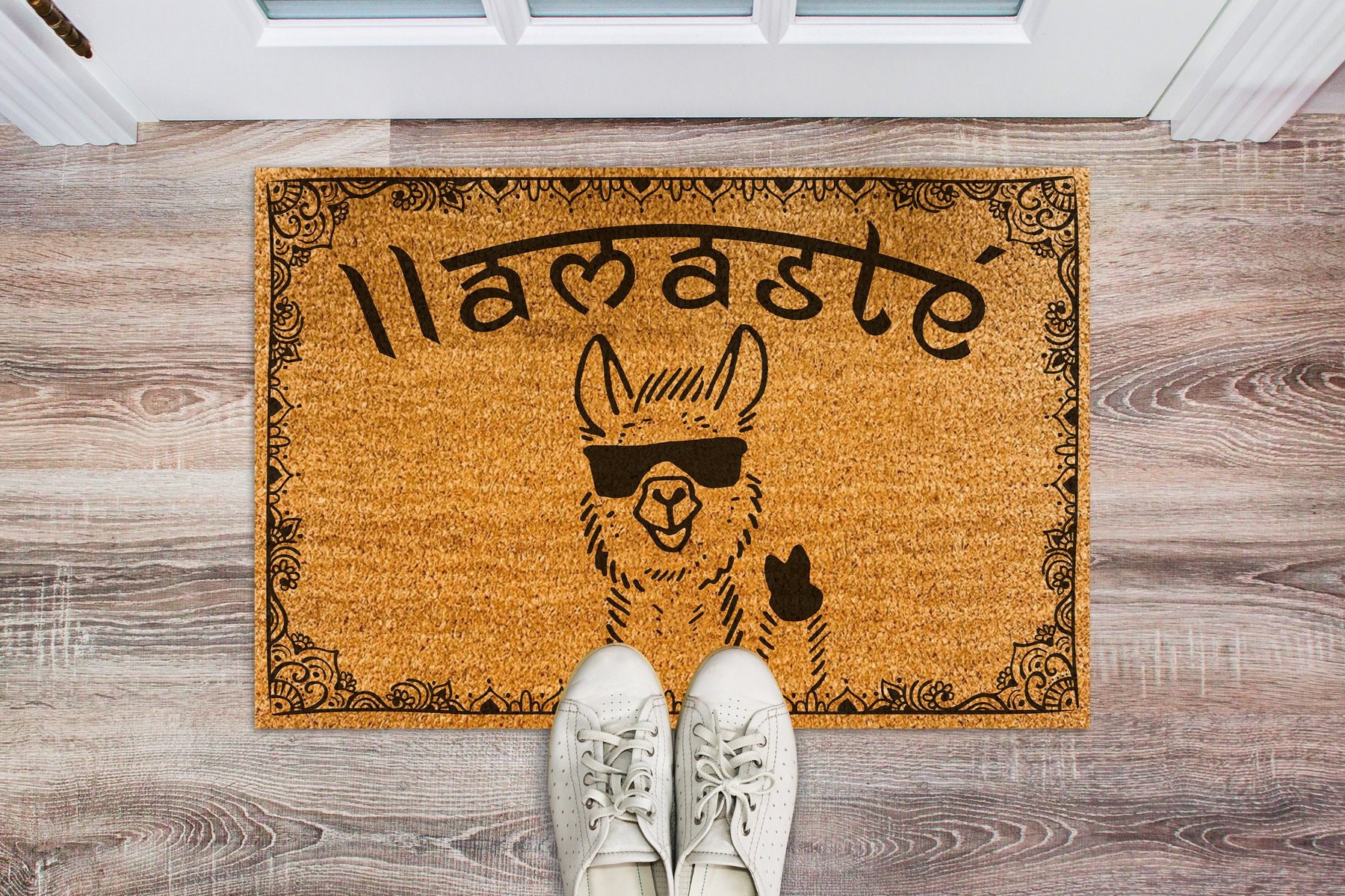 Llamste Doormat Funny Llama Doormat Cool Yoga Doormat Gift Etsy