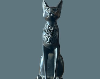 Estatua de la gata Bastet: réplica de la diosa egipcia, protección del hogar