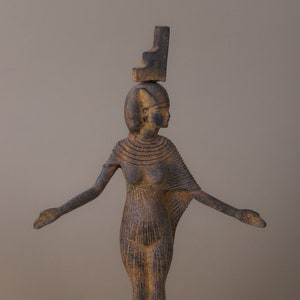 Isis-Pretty statue of goddess of love/protection/music/Egyptian antique mythology_handcraft-antique-sculptures stuff/unique piece