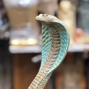 amazing Uraeus cobra statue, one of the most important protection deities in Egypt - carving statues - Egyptian deities-Handmade