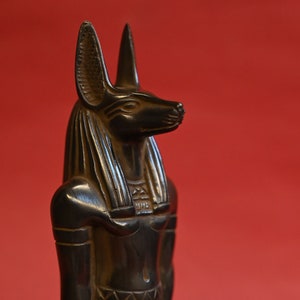 Anubis-Gorgeous Black statue of the Egyptian god of mummification &protector of the royal tomb handicraft/Egyptian statues/sculptures/museum