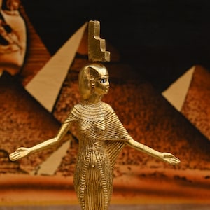 Isis-beautiful statue of goddess of love/protection/music/Egyptian antique mythology_handcraft-antique-sculptures stuff/unique piece