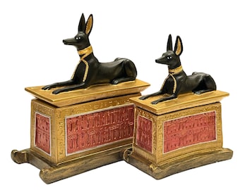 Anubis the jackal God of death&The other world Egyptian antiquities-god of protection-sculpture-hand made-Made in Egypt