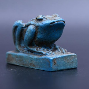Egyptian Goddess Heqet Frog Statue - Stone Replica