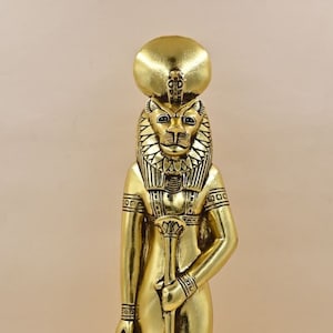 Ancient Egyptian Lion Goddess Sekhmet, Goddess Sekhmet sculpture made from Solid Stone.