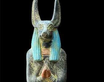 Anubis Statue, Ancient Egyptian Jackal God Replica