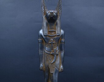 Ancient Egyptian God Anubis Statue, Museum Replica Art Piece