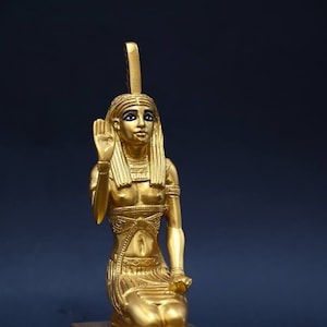 Ancient Egyptian Goddess Ma&#39;at, Goddess Maat statuette.