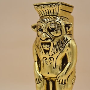 Ancient Egyptian God Bes statue