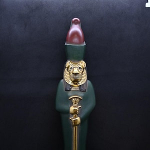 Sekhmet Statue Egyptian Lioness Goddess Sekhmet Rare Vintage Antiques Replica Egyptian Handmade Goddess of War Egyptian Mythology BC