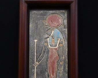 Goddess Sekhmet Wall Sculpture: Egyptian Anubis Figure