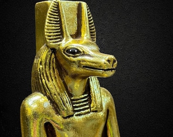 Goldene Anubis Statue – Ägyptischer Gott des Jenseits