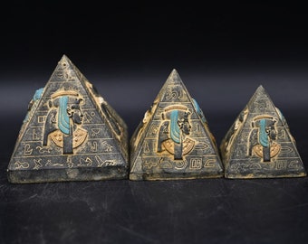 Egyptian pyramids Pharaoh's tomb-Replica-antiques-Egyptian Made -mythology - Statue Home Decor - Replica - Egyptian Handmade