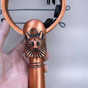 sistrum of the goddess Sekhmet important religious symbol associated with many religious myths-Handcrafted Egyptian antiques-Black Land