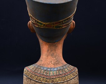 手作りのネフェルティティ女王の胸像レプリカ、エジプト風装飾ギフト