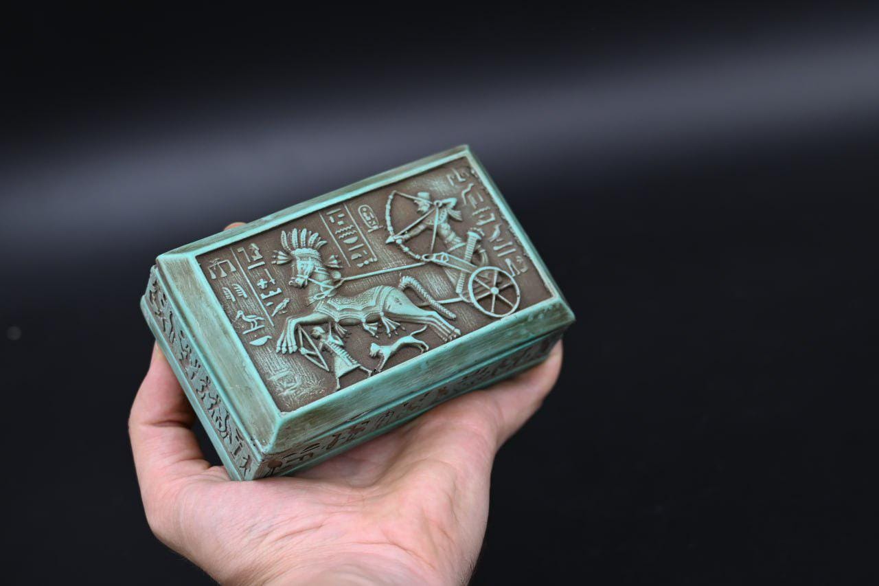 ファラオ・ラムセス2世の箱：エジプト古代遺物、カデシュの戦い - Etsy