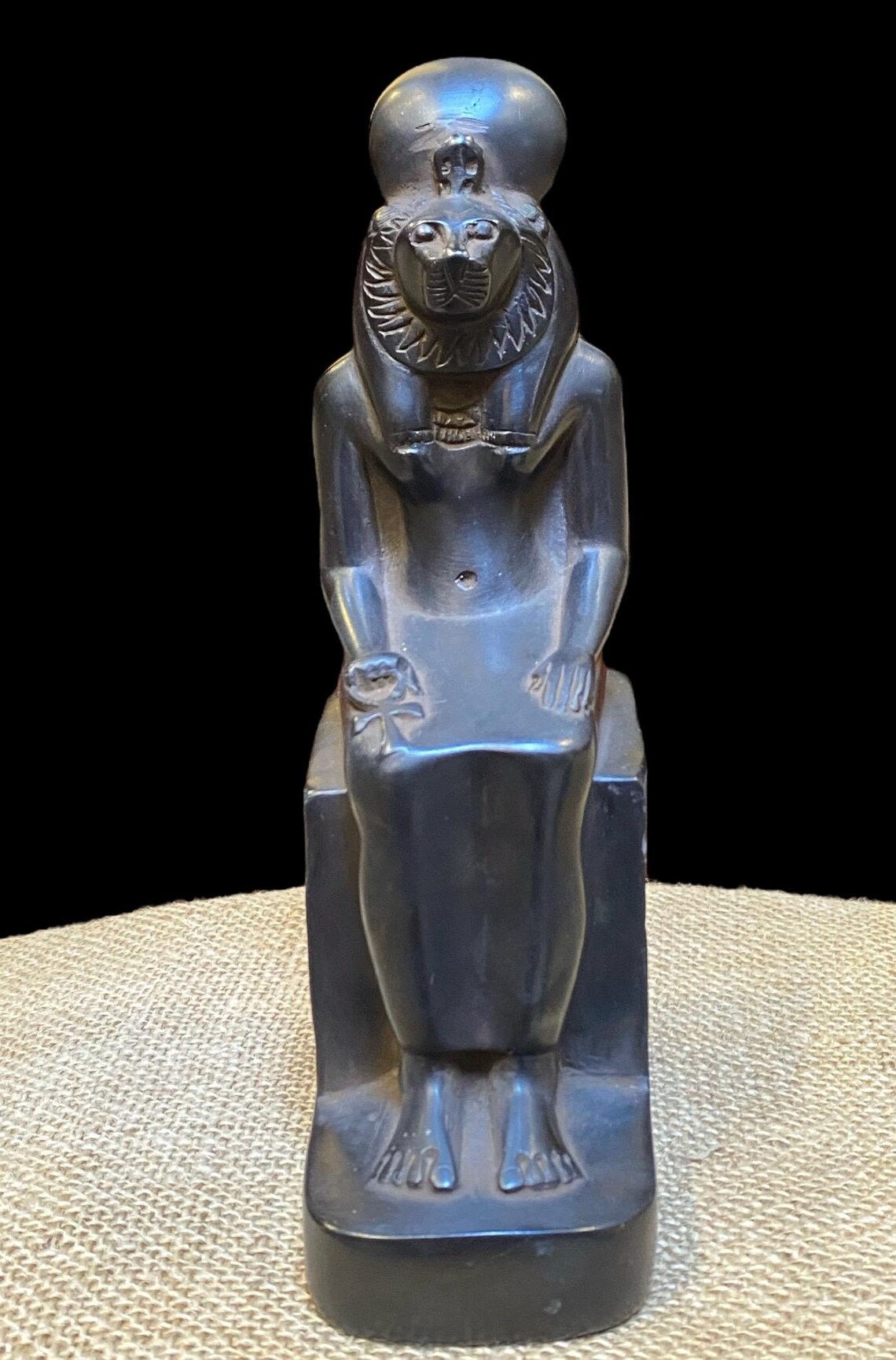 Handmade Sekhmet Statue – Egyptian Goddess of War, Black Granite ...