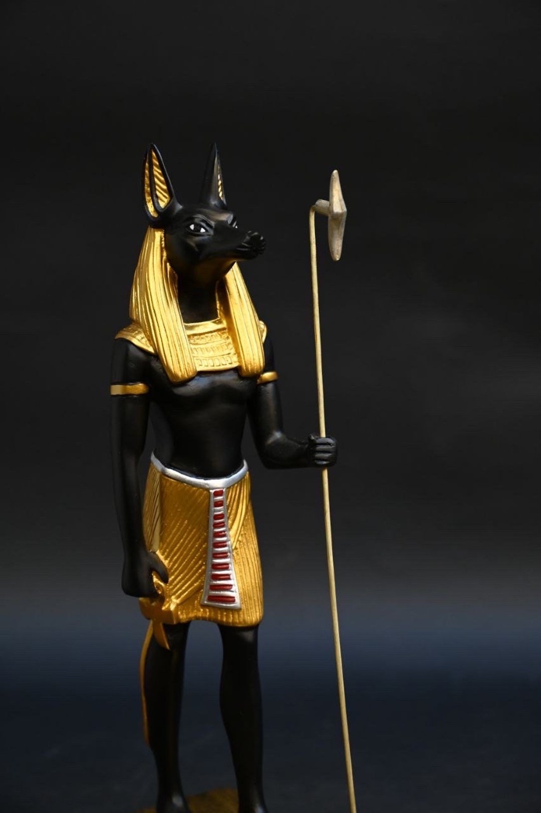Handmade Egyptian Anubis Statue, God of Mummification, Egyptian Decor ...