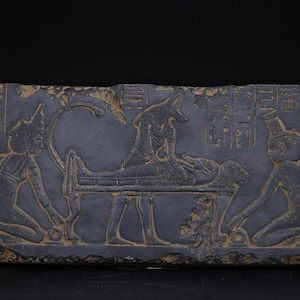 Ancient Egyptian Stone Relief Statue - Authentic Pharaonic Antiquity