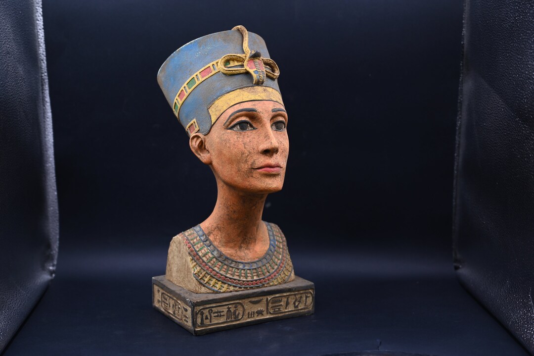 手作りのネフェルティティ女王の胸像レプリカ、エジプト風装飾ギフト