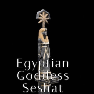 Seshat Statue: Egyptian Goddess of Wisdom Stone Sculpture