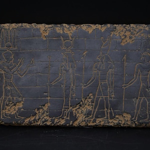 Ancient Egyptian Stone Relief Statue - Authentic Pharaonic Antiquity