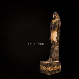 Ancient Egyptian Antiquities Pharaonic Temple Priest Statue – Rare Antique Stone Statue from Egypt B.C.