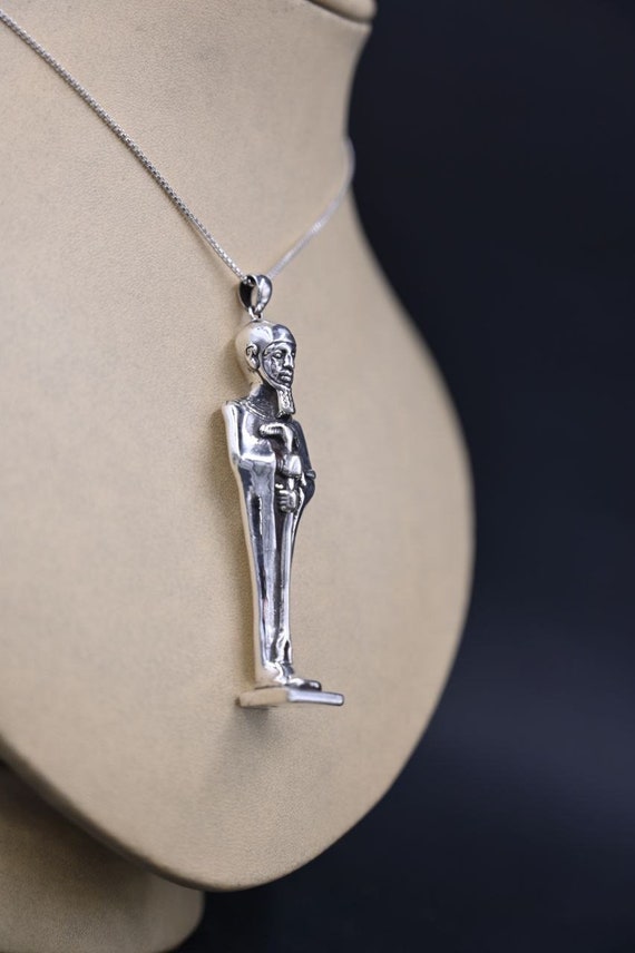 PS: Ptah Egyptian Silver Pendant 全能の創造者 Silver Ptah Amulet, Ancient Egyptian God of Creation - Etsy