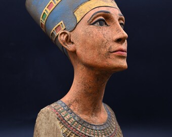 手作りのネフェルティティ女王の胸像レプリカ、エジプト風装飾ギフト