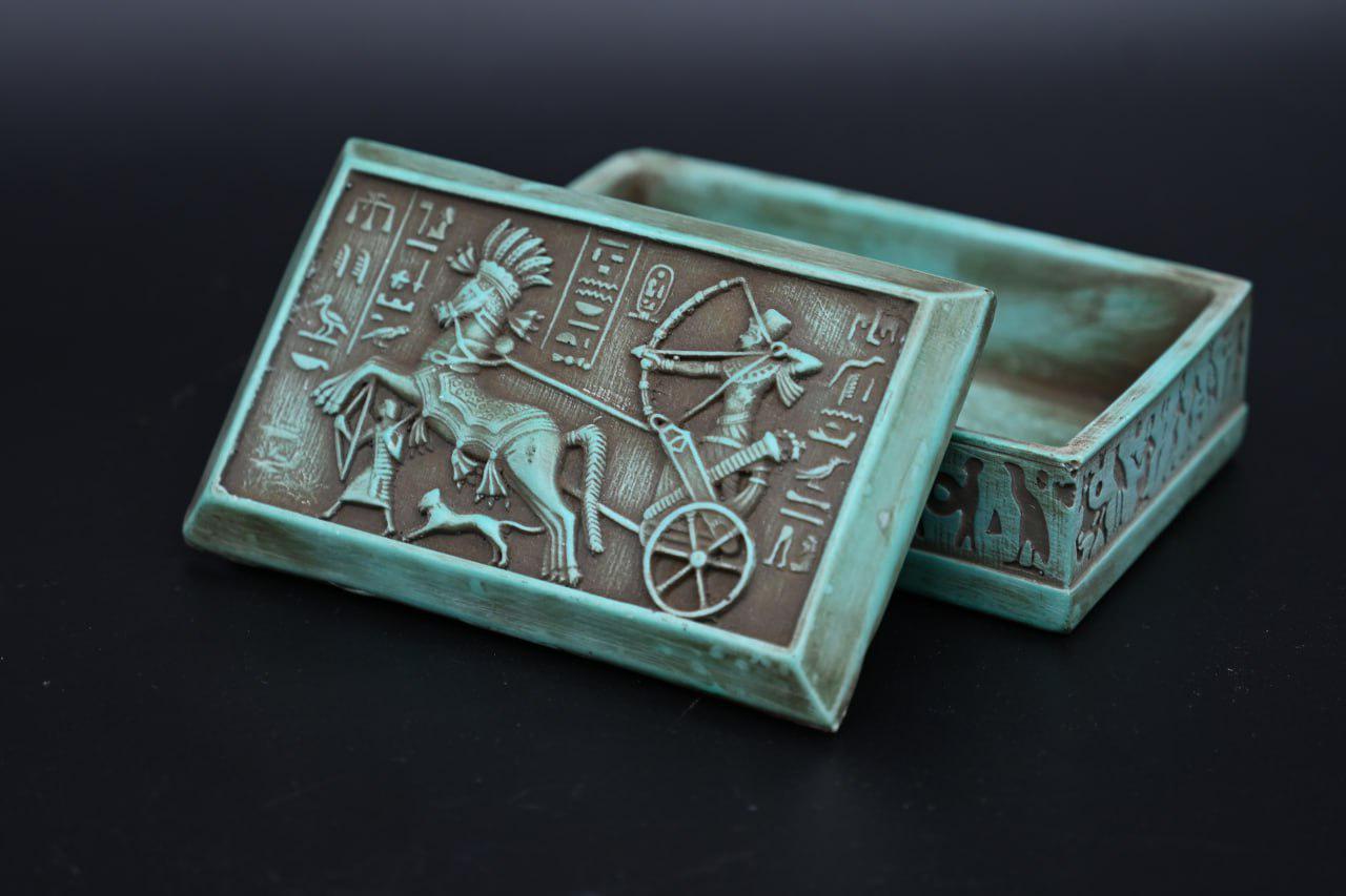 ファラオ・ラムセス2世の箱：エジプト古代遺物、カデシュの戦い - Etsy