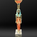 Vintage Nephthys statue Egyptian goddess of childbirth,dead,according to ancient Egyptian ancient Egyptian mythology-sculpture antiques stuf product logo