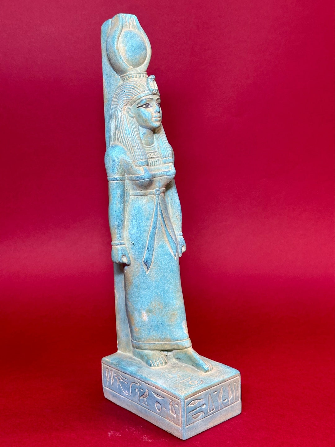 Green Statue of the Goddess Hathor Goddess of Heaven, Love