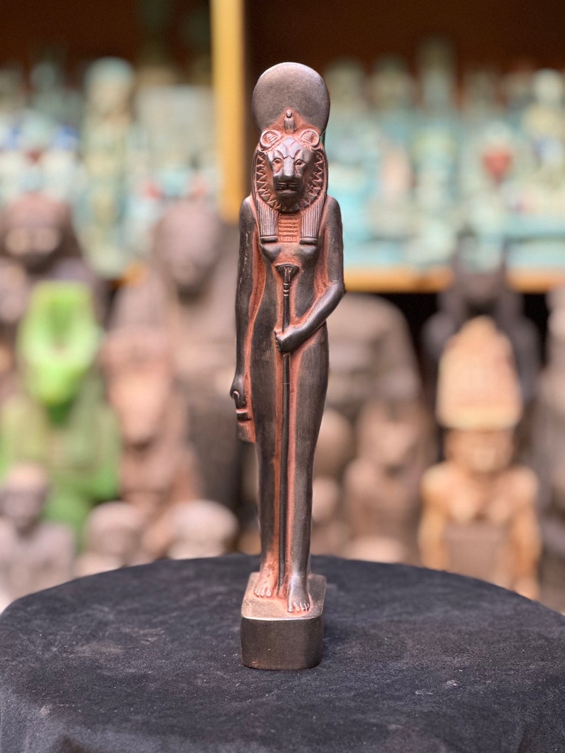 Vintage Sekhmet Statue – Egyptian Goddess of War Sculpture - Etsy