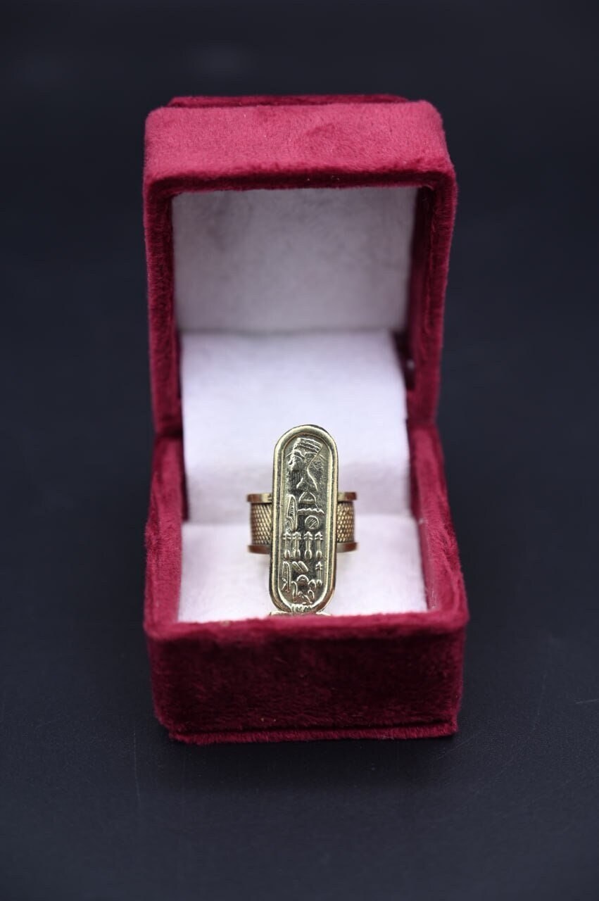 Nefertiti Ring-Ring From ancient Egypt- a Ring with Egyptian symbols-Antiques-ornaments-mythology