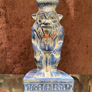 Amazing Bes statue god fun pleasure-childhood in ancient Egypt-Handcraft-Egyptian antiques-Egyptian mythology-gods-deity-antique