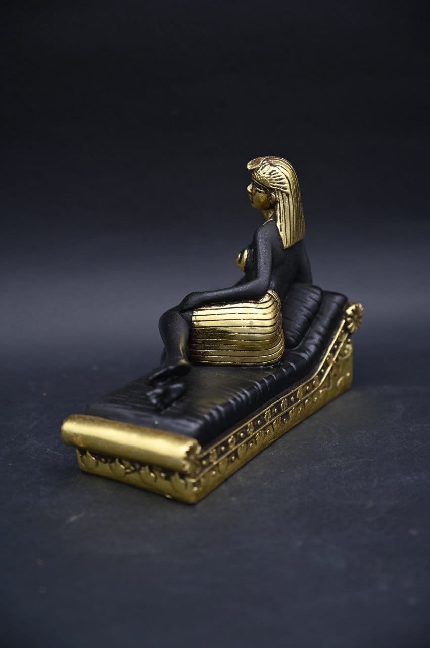 クレオパトラ女王の石像、エジプトの金箔細工 - Etsy 日本