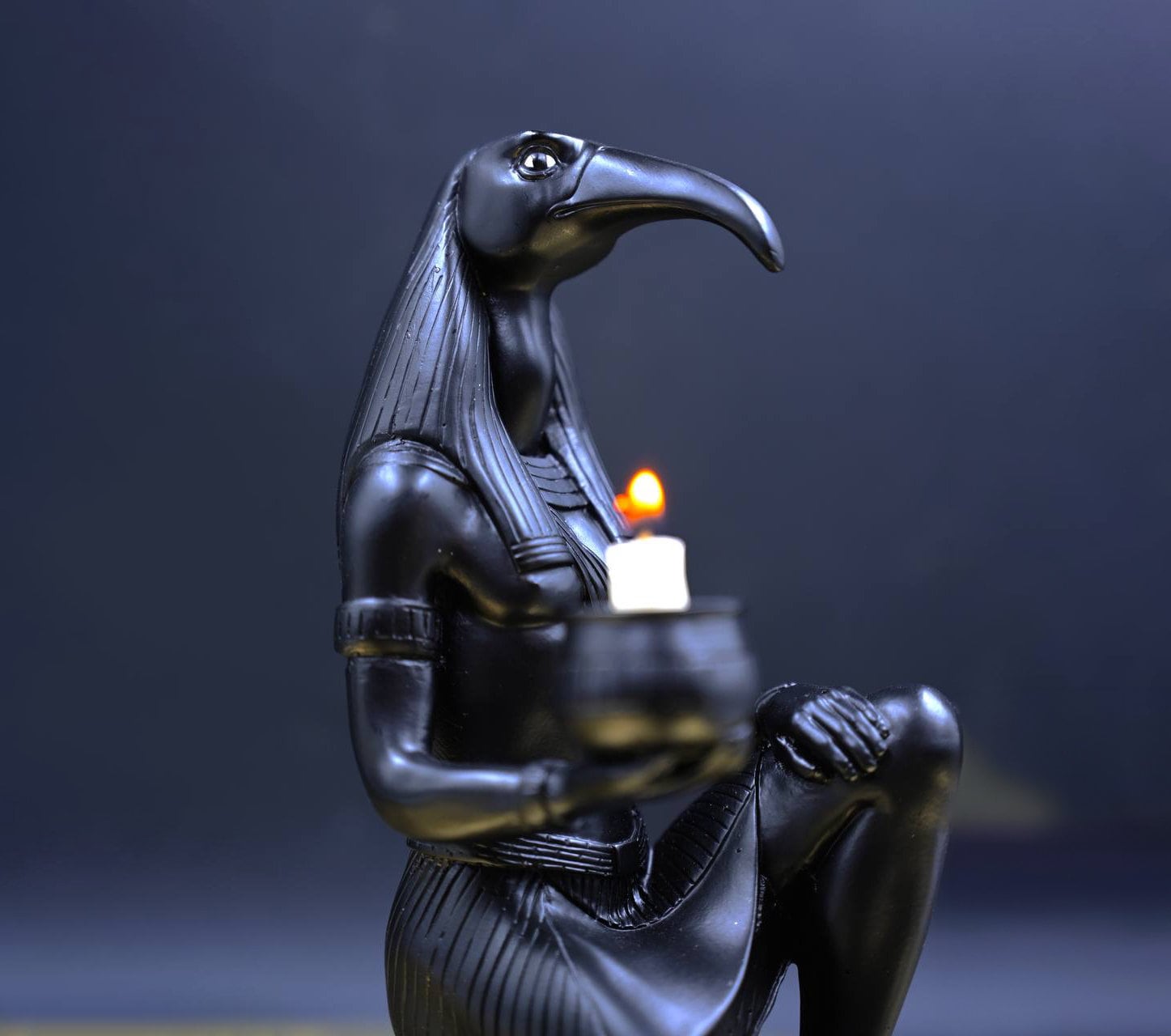 Egyptian God Thoth Ibis Candle Holder Statue - Etsy