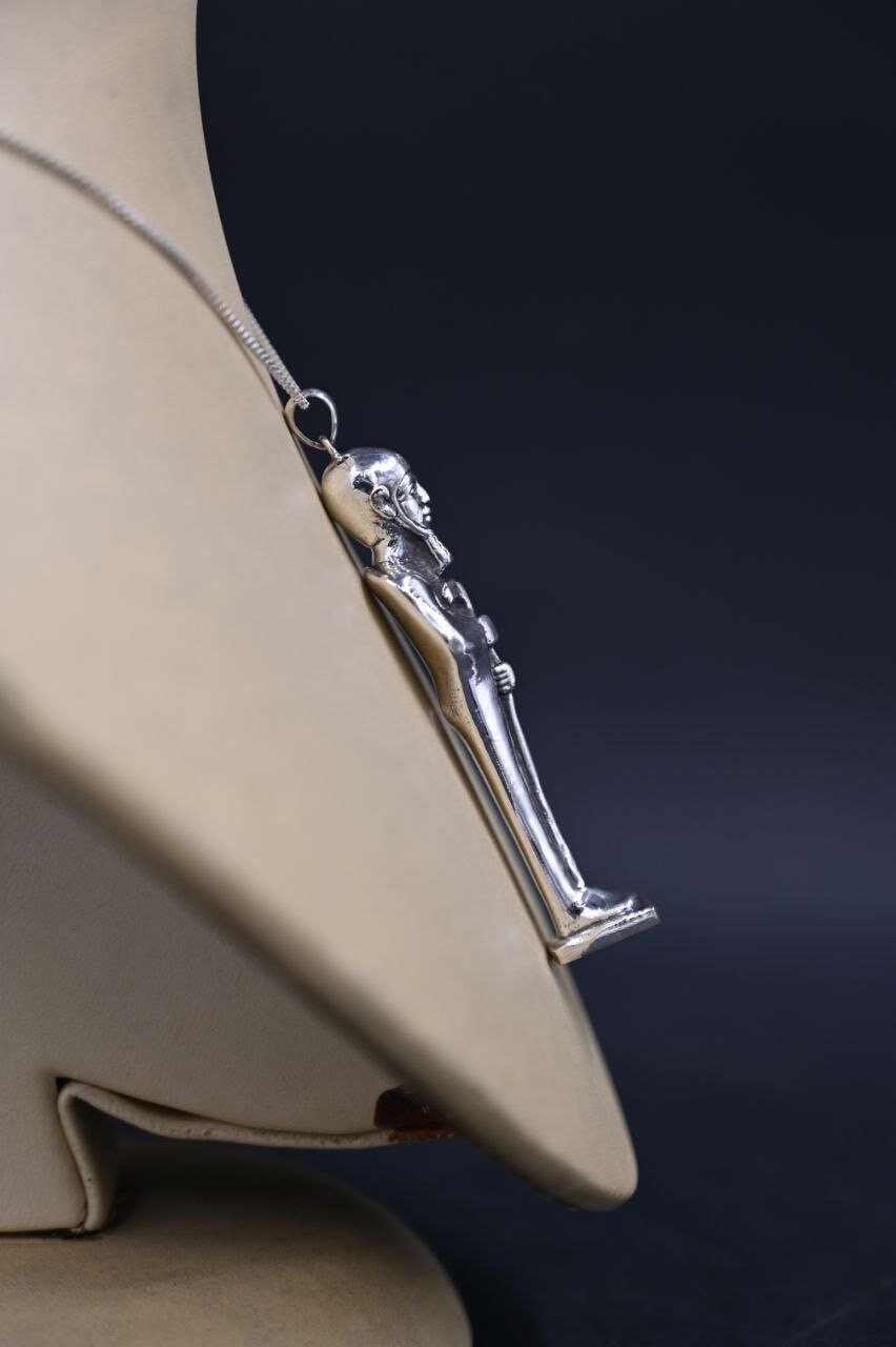 Silver Ptah Amulet, Ancient Egyptian God of Creation - Etsy