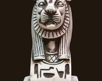 Sekhmet Statue, Egyptian Lioness Goddess Replica, Handmade Home Decor