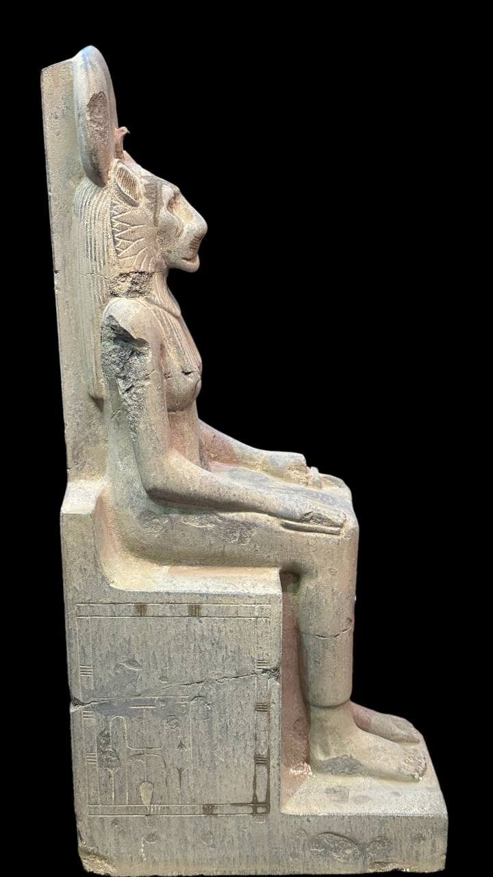 Vintage Egyptian Goddess Sekhmet Statue Ancient Egyptian Goddess of War ...
