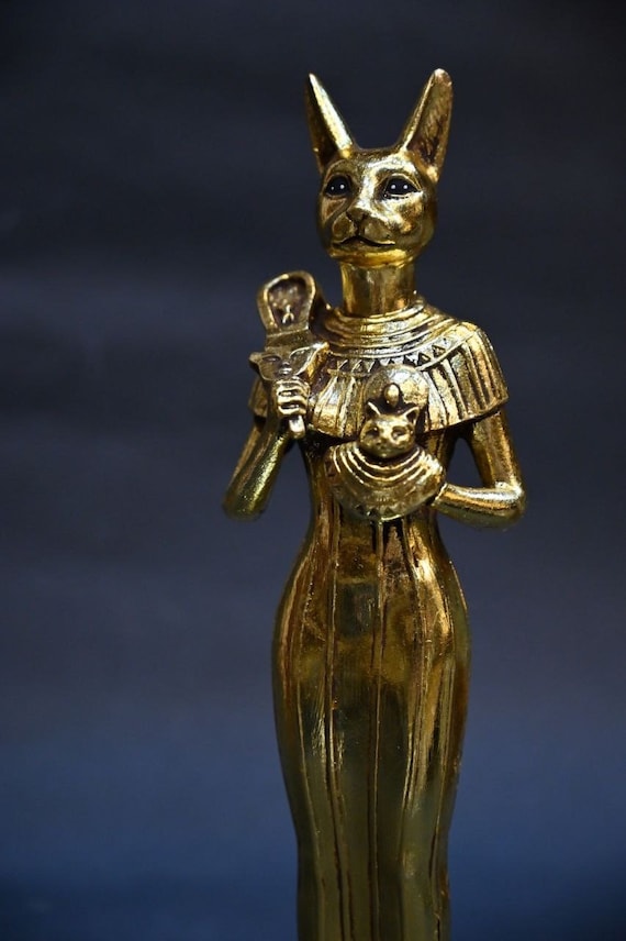 古代エジプトの猫の女神バステト像 - Etsy 日本
