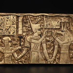 Ancient Egyptian Stone Relief Statue - Authentic Pharaonic Antiquity