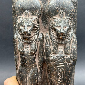 Ancient Egyptian Lion Goddess Sekhmet, Goddess Sekhmet Ushabti, Rare replica artifact made from Solid Granite stone.