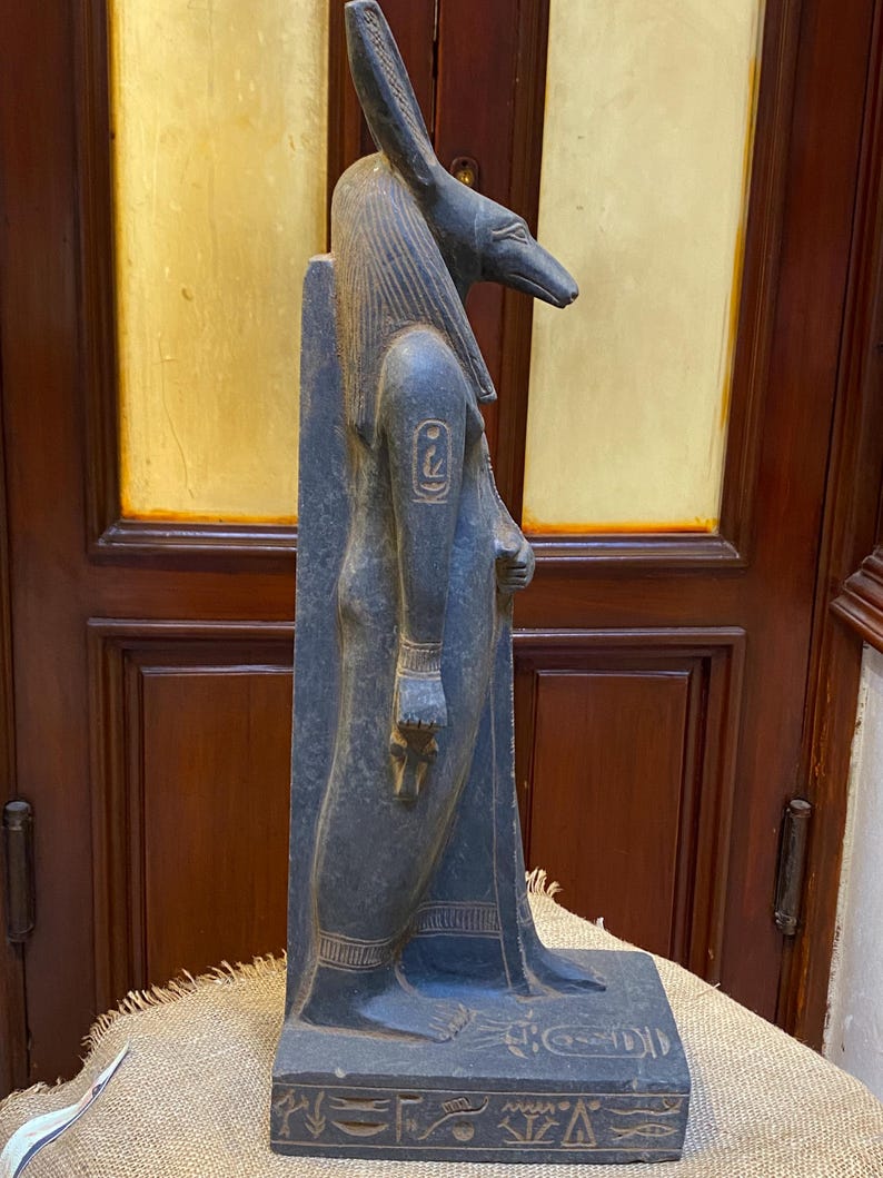 Vintage Egyptian Statue God Seth - Etsy